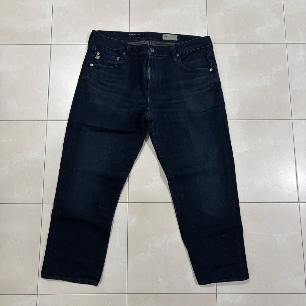 adriano goldschmied Jeans Tellis Modern Slim Men's 36x34 Indigo Denim Blue Pants
